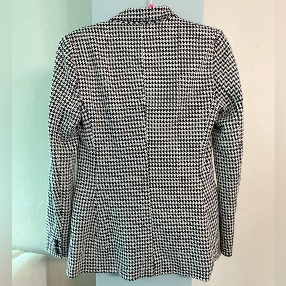 Ralph Lauren Black and White Houndstooth Double-Breasted Blazer sz 8 - Picture 5 of 7